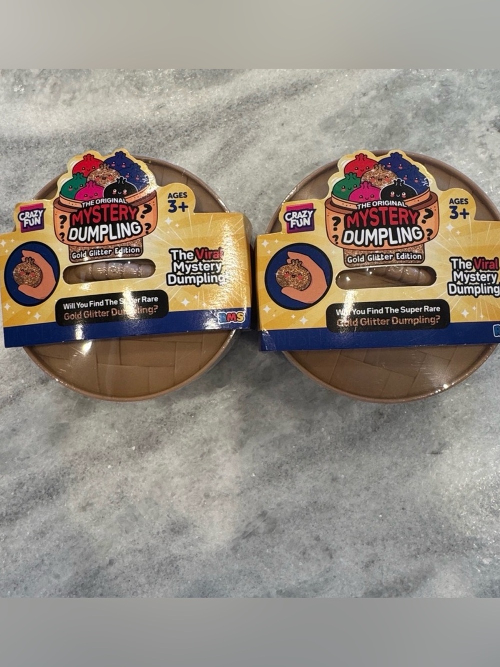 RARE NEW EDITION RMS CRAZY FUN GOLD GLITTER DUMPLING